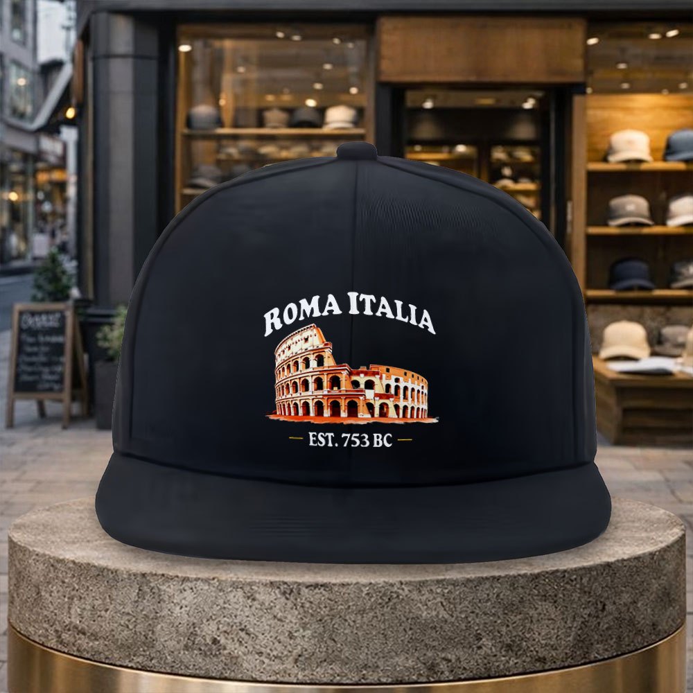 Street Fashion Roma - Roma Italia Colosseum Beyzbol Şapkası Poli-Fiber