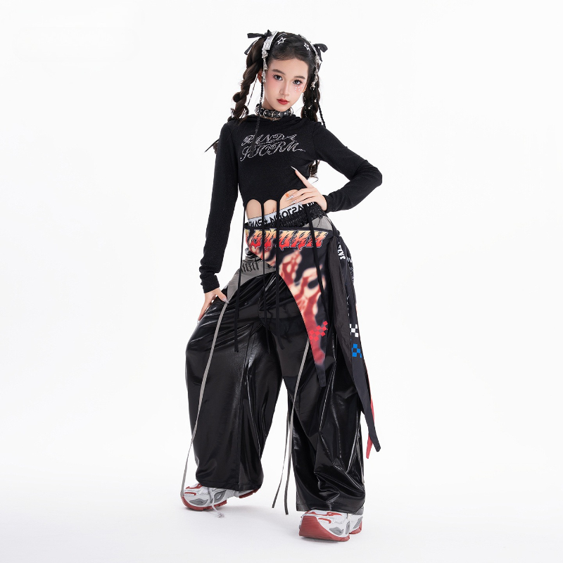 Street Fashion Kpop - Kızlar Hip Hop Dans Giyim Setleri