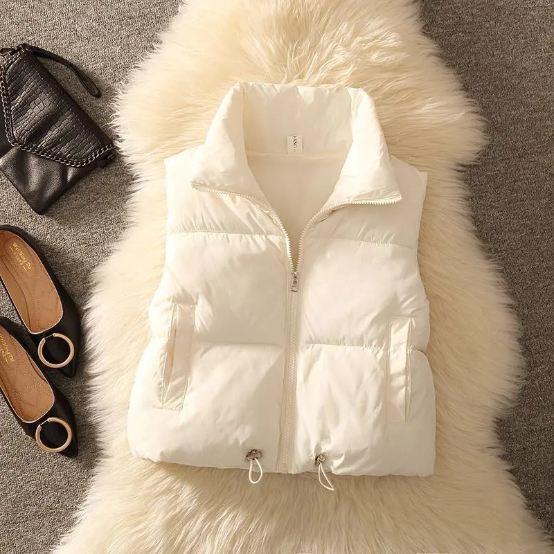 Puffer Vest Padded - Kadın Yastıklı Kirpi Kolsuz Yelek Ceket