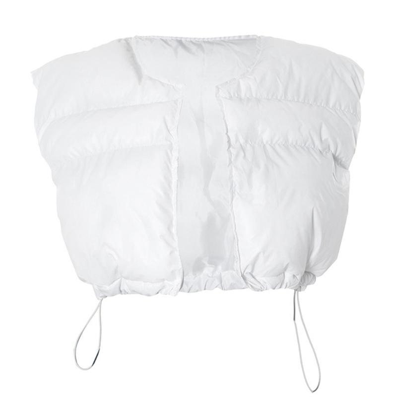 Puffer Vest Padded - 652F Bayan Kırpılmış Kirpi Yelek Kolsuz