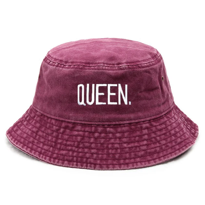 Street Fashion Hats - Kraliçe Yıkama Vintage Kova Şapka Yeni