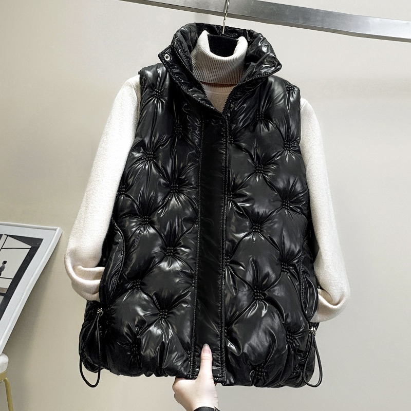 Puffer Vest Padded - 2025 Yeni Şişme Pamuklu Yelek Kadın