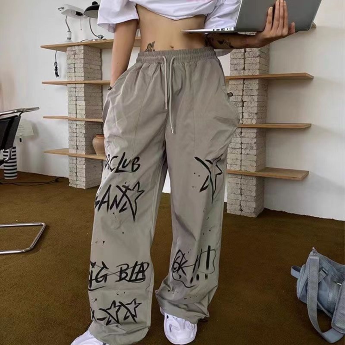Street Fashion England - Sokak Hip Hop Graffiti Spor Pantolon