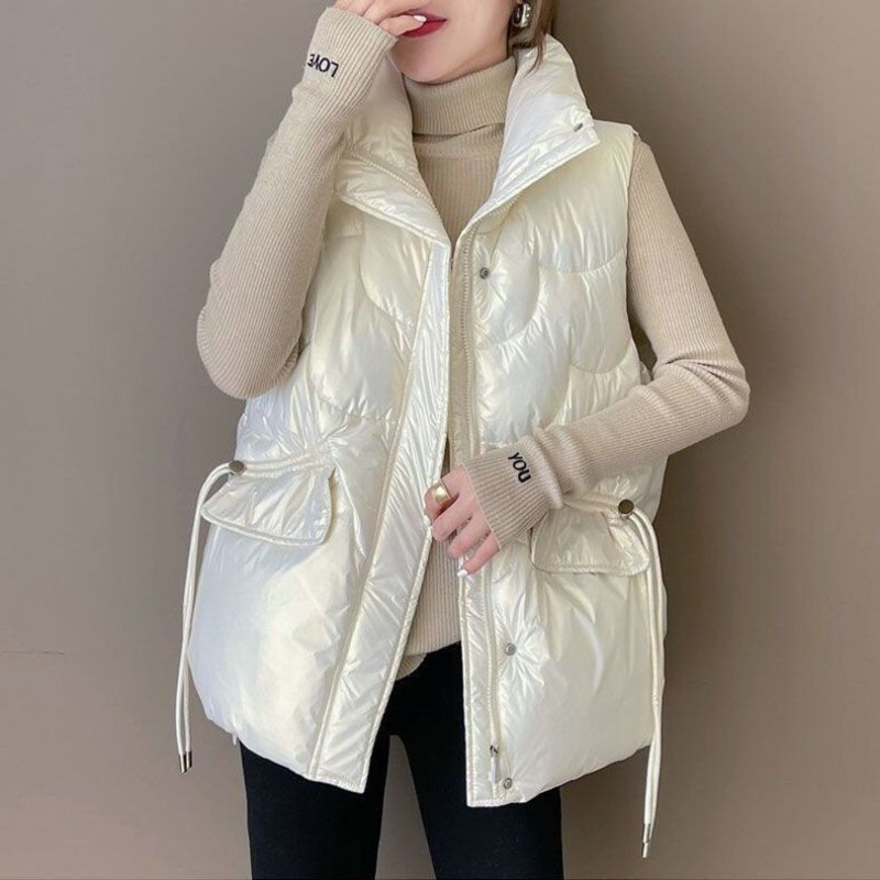 Puffer Vest Padded - 2024 Yeni Kaz Tüyü Yelek Kadın