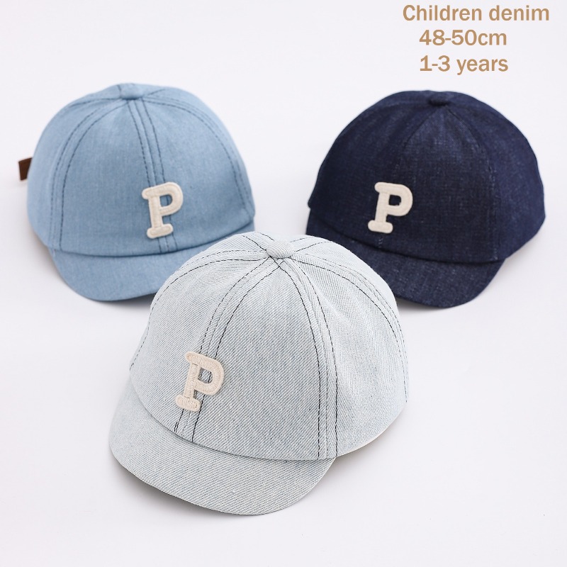 Street Fashion Hats - Çocuklar İçin Kot Beyzbol Şapkası 48-50cm