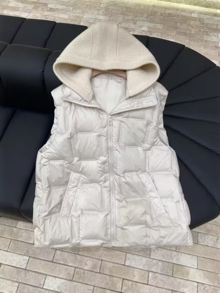 Puffer Vest Padded - Kadın Günlük Sıcak Örme Giyim Çıkarılabilir