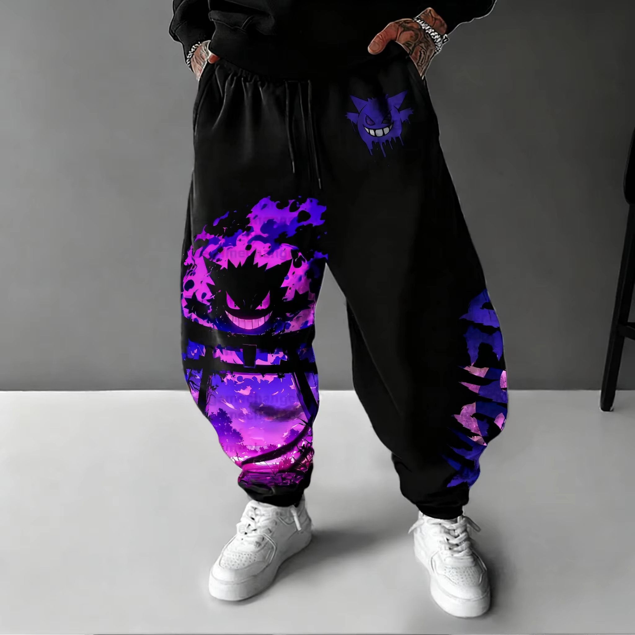 Street Fashion Hats - Y2K 2026 Pokemon Gengar Pamuk Sweetpants
