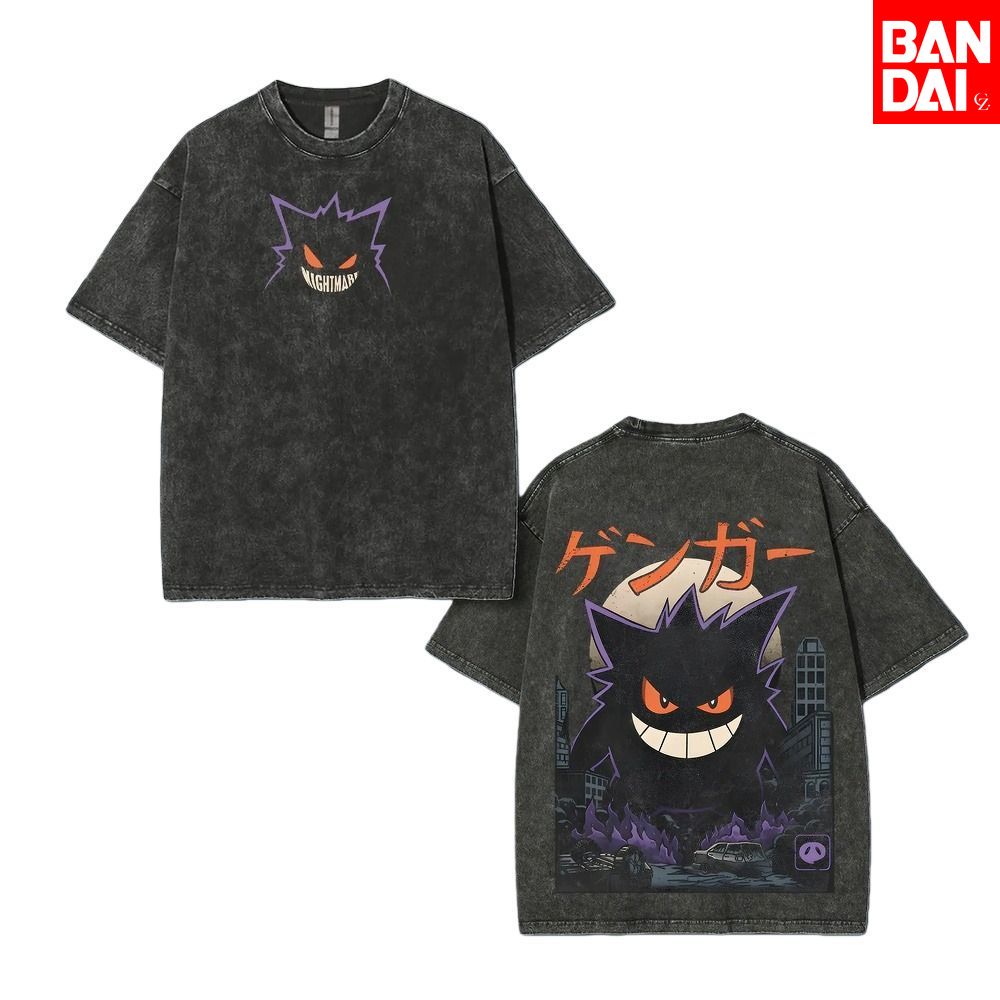 Street Fashion In Japan - Pokemon Gastly Haunter Gengar T Shirt