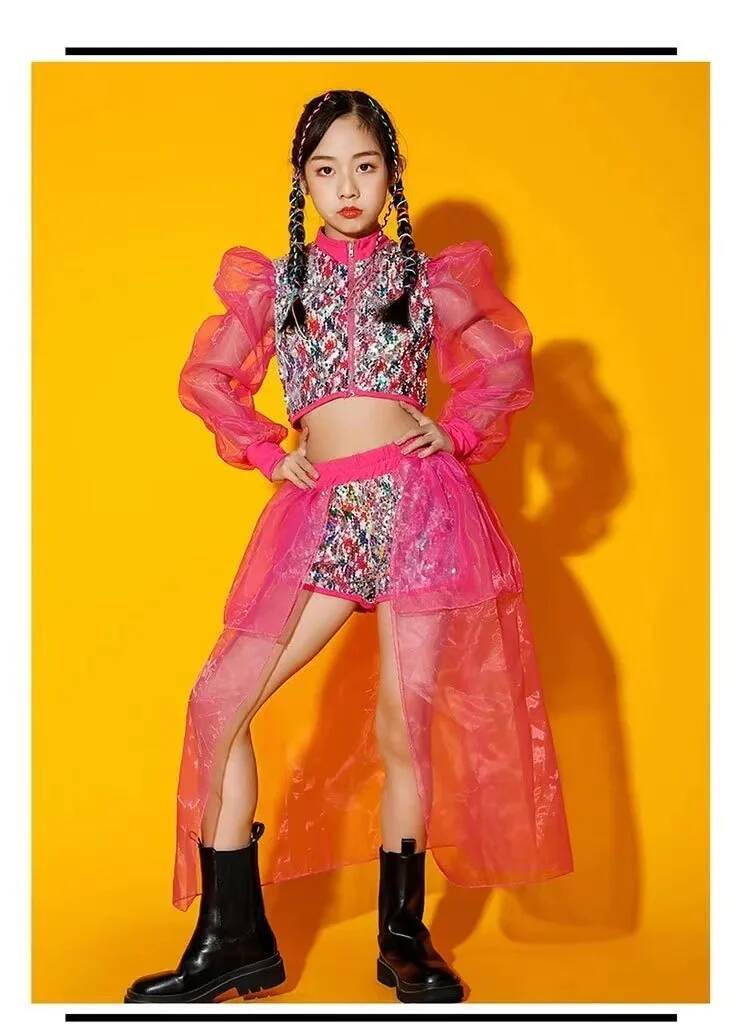 Street Fashion Online - Caz Kostümü Payetler Dans Kadın Performans