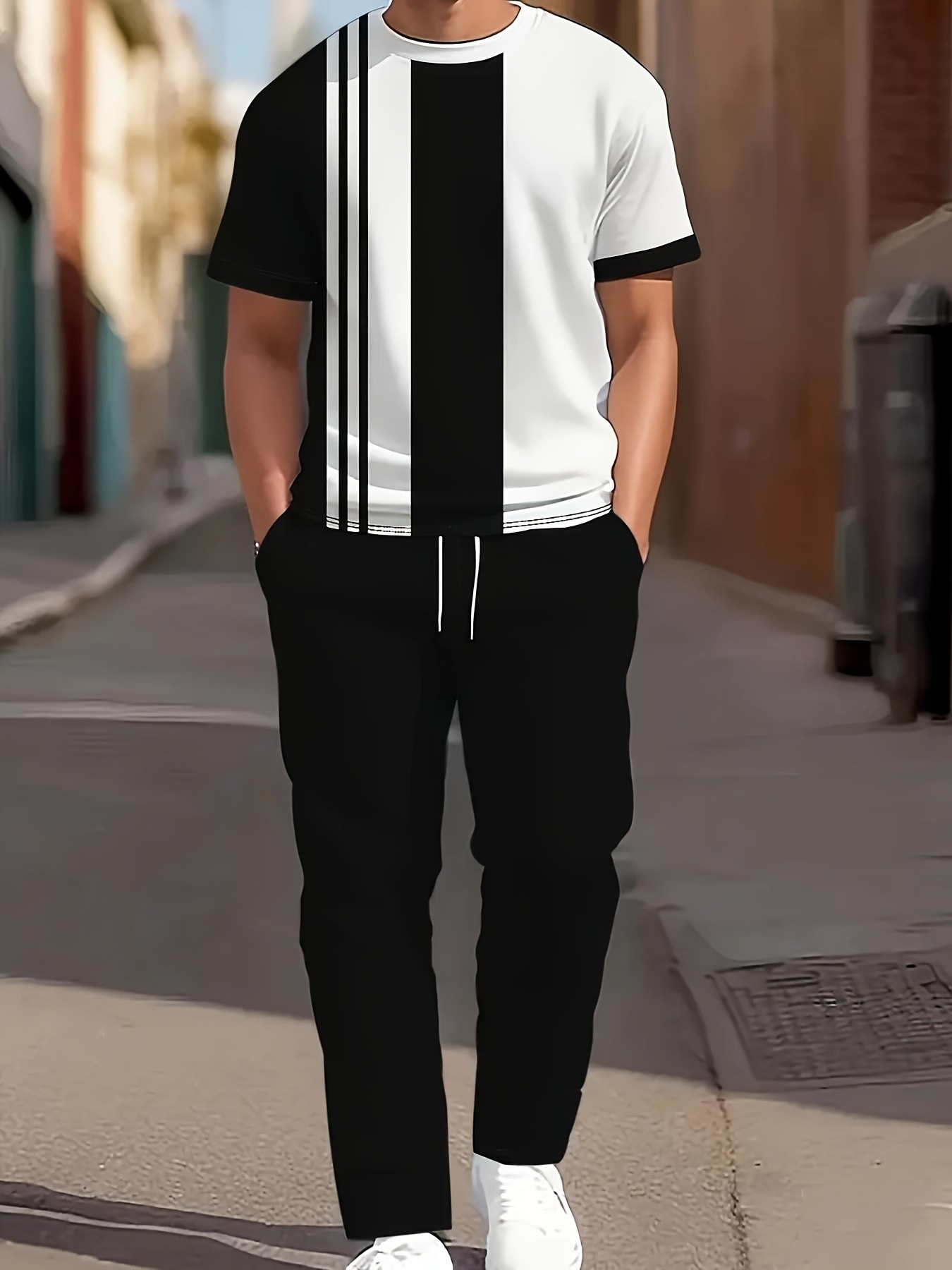 Street Fashion Style - 2026 Yaz Yeni Erkek Kısa Kollu