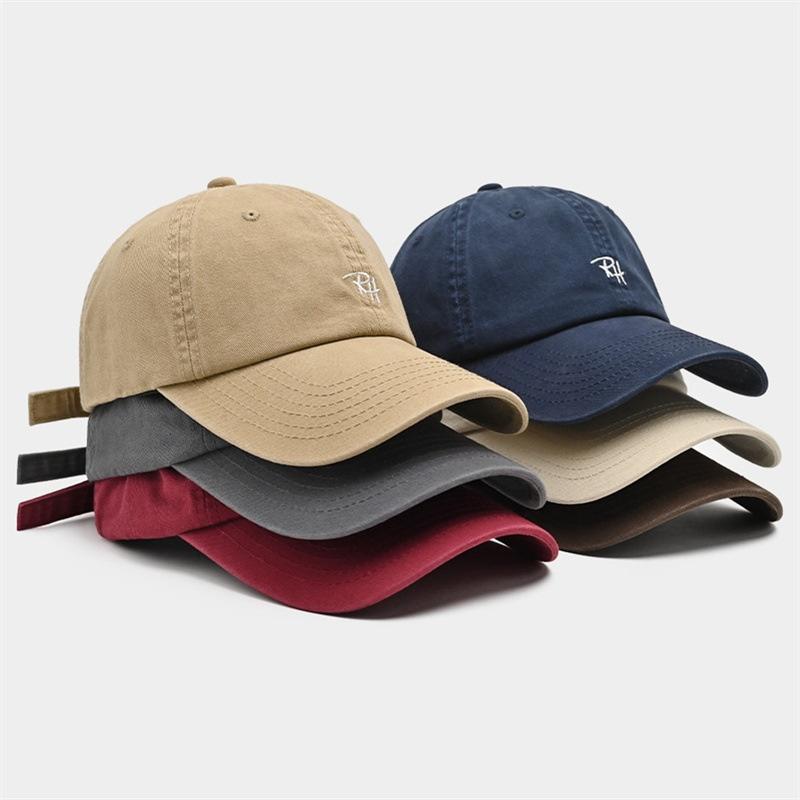 Street Fashion Hats - RH Harfli Nakışlı Beyzbol Şapkası Ayarlanabilir