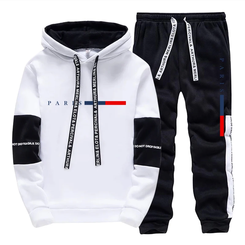 Street Fashion Style - Erkek Takımı/Hoodie/Pantolon Paris Modası Sonbahar Kış