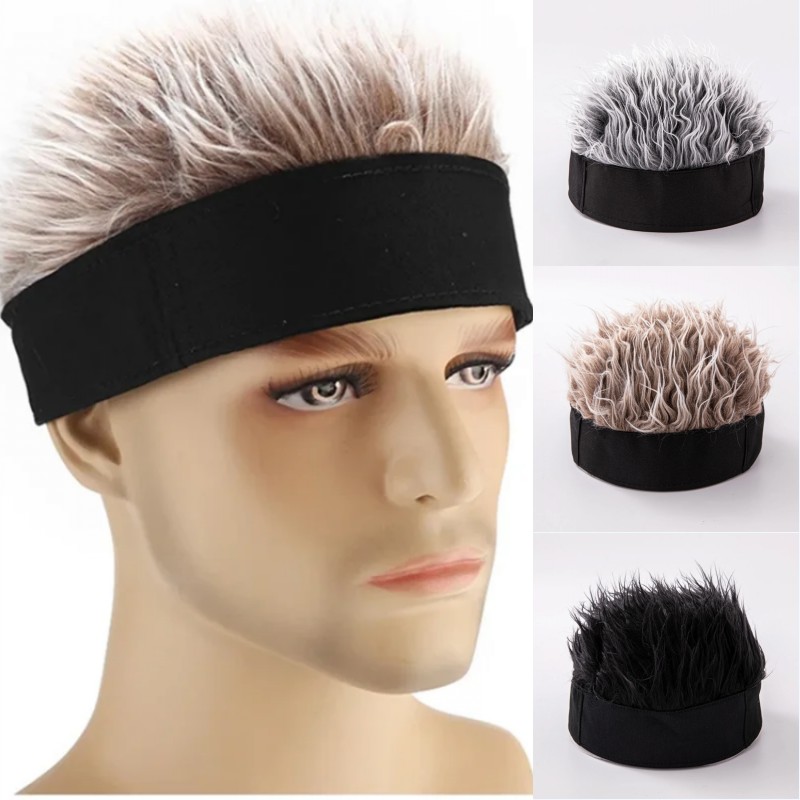 Street Fashion Hats - Sentetik Peruk Kısa Saçlı Bere Şapka