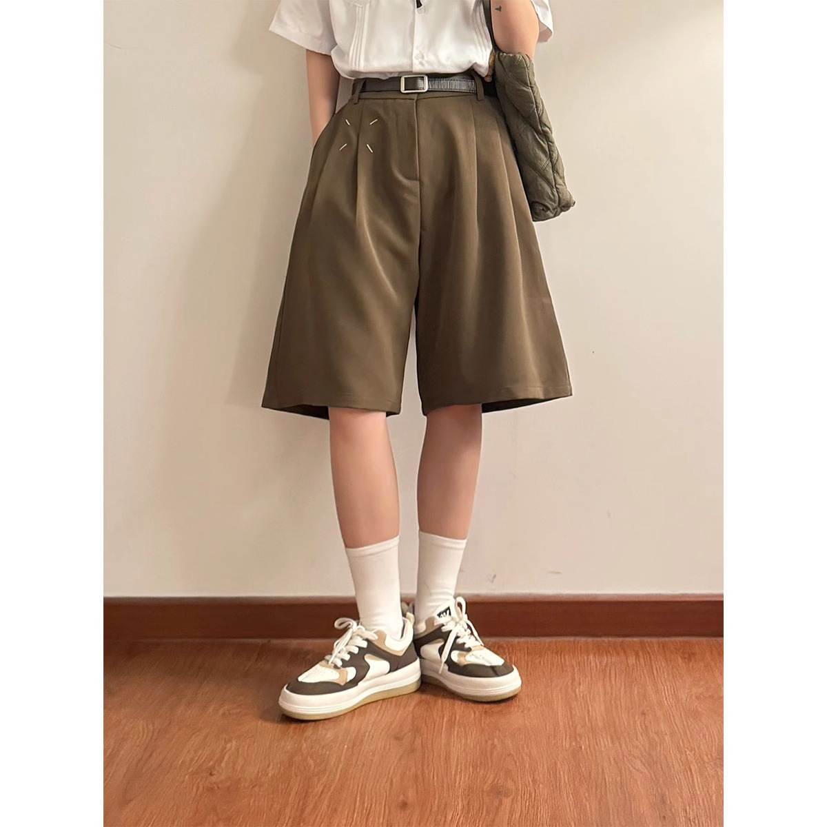 Street Fashion England - Vintage Sokak Modası Şortları Erkek Geniş