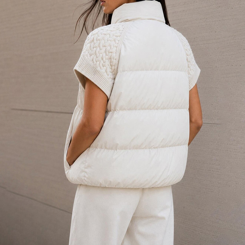 Kadın Şık Kısaltılmış Şişme Ye - Puffer Vest Padded incelemesi ve fiyatı