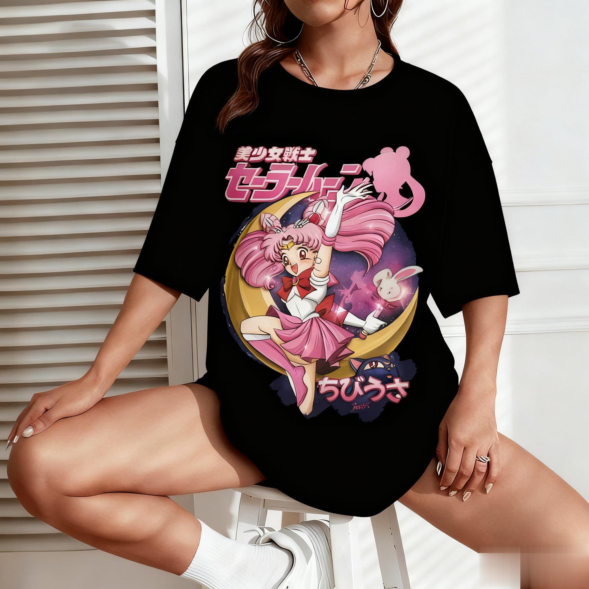 Sailor Moon Anime Baskı Erkek  - Street Fashion In Japan incelemesi ve fiyatı