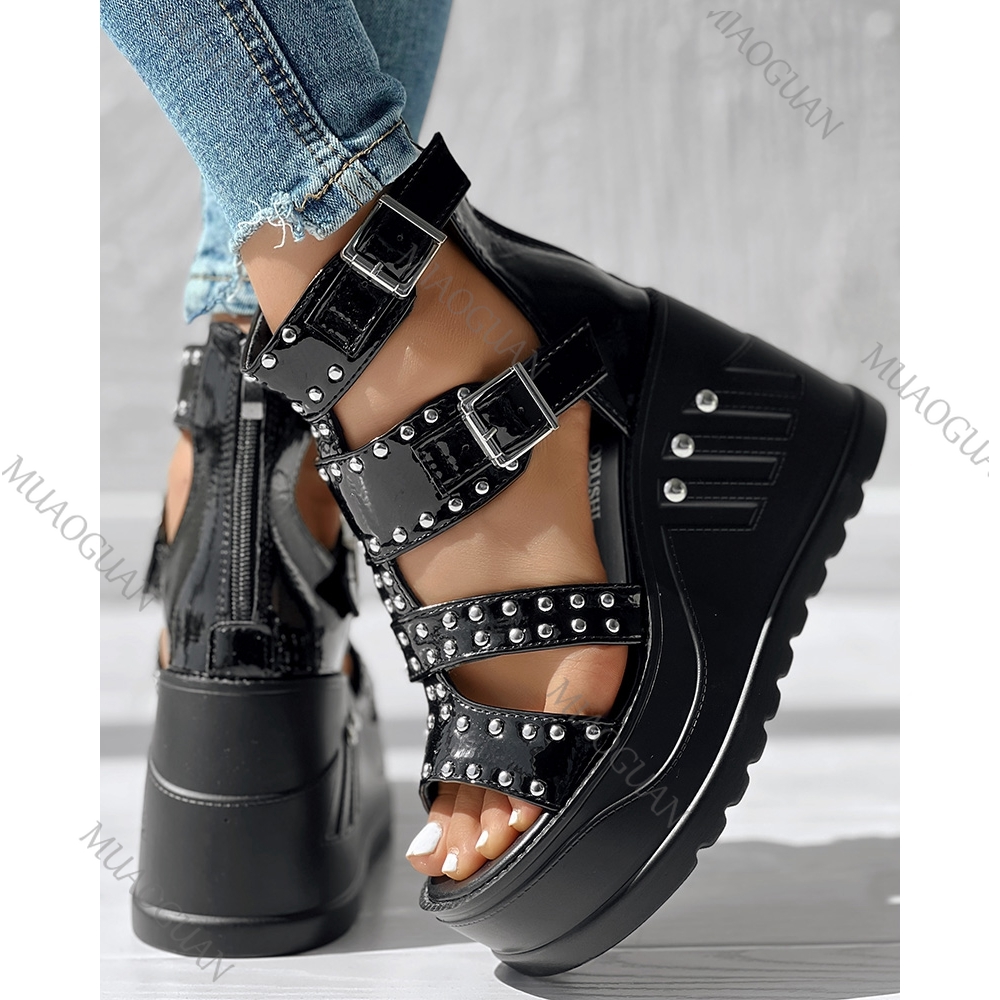 Moda Kadın Peep Toe Siyah Sand - Street Fashion Designers incelemesi ve fiyatı