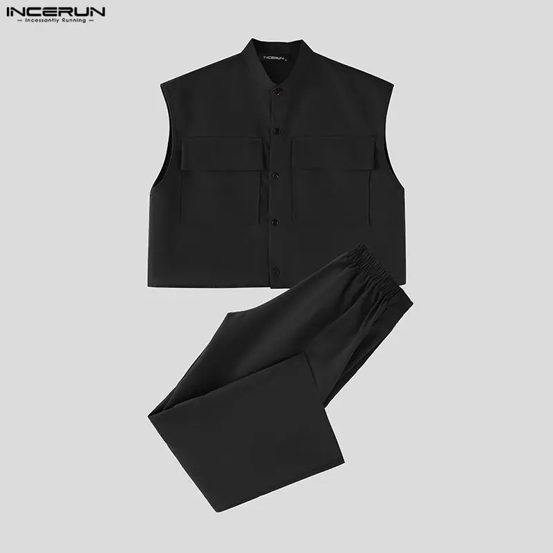 INCERUN Erkek Setleri Katı Kol - Street Fashion For Man incelemesi ve fiyatı