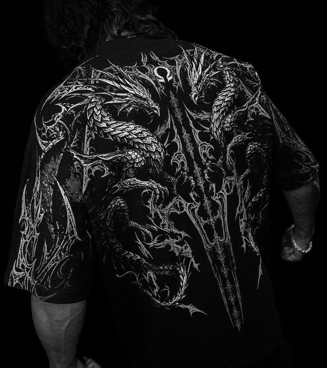 Erkek Çift Ejderha Desenli Tiş - Street Fashion Clothes incelemesi ve fiyatı