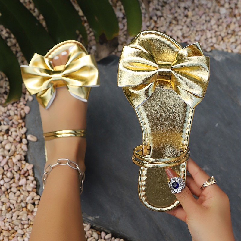 Altın Rengi Kadın Düz Terlik Y - Street Fashion Luxury incelemesi ve fiyatı