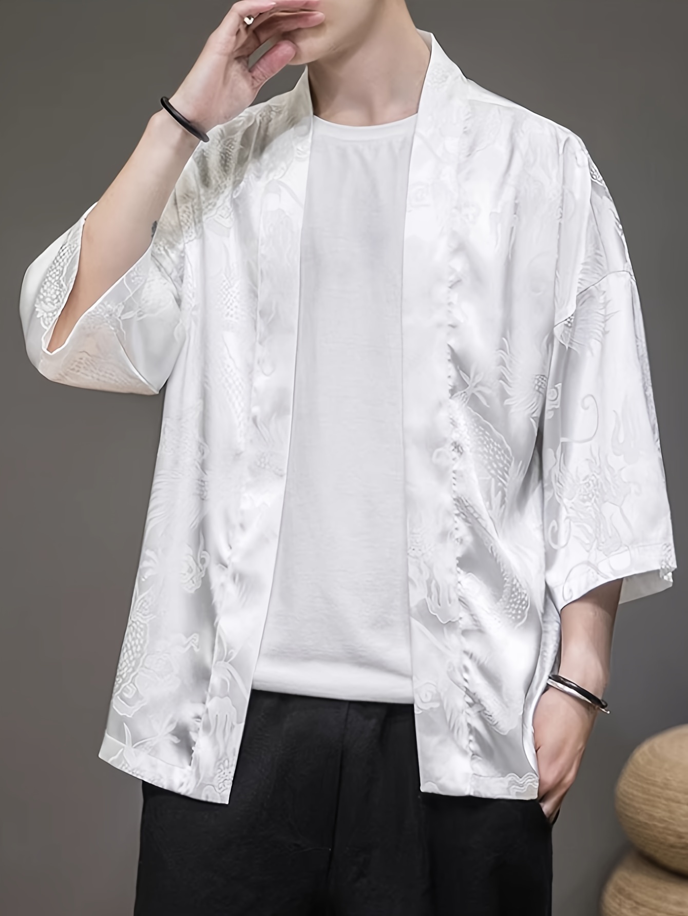 2026 Yaz Erkek Kimono 3D Baskı - Street Fashion Designers incelemesi ve fiyatı