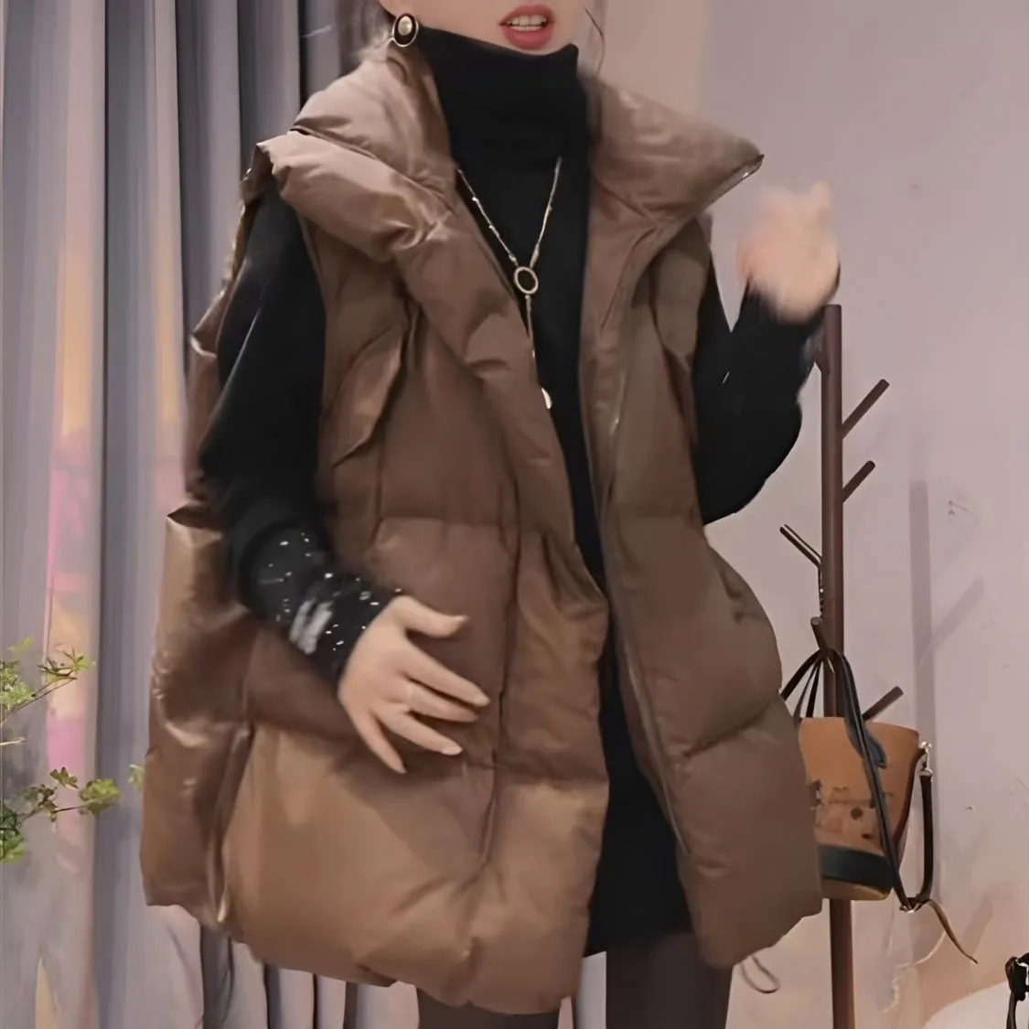 2026 Kadın Büyük Beden 4XL Par - Puffer Vest Padded incelemesi ve fiyatı