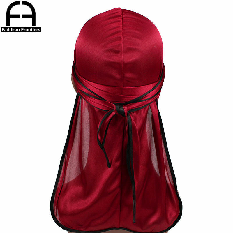 Yeni moda erkek saten Durags B - Street Fashion Hats incelemesi ve fiyatı