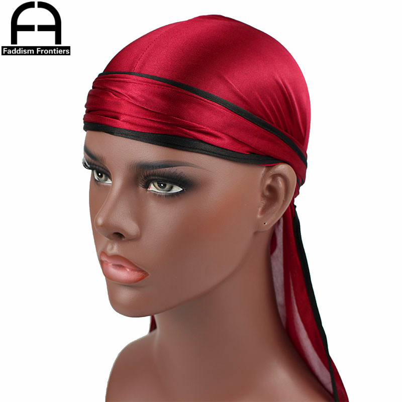 Yeni moda erkek saten Durags B - Street Fashion Hats incelemesi ve fiyatı