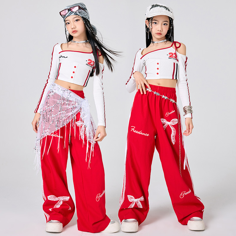 Kızlar Hip Hop Giysileri Beyaz - Street Fashion Kpop incelemesi ve fiyatı