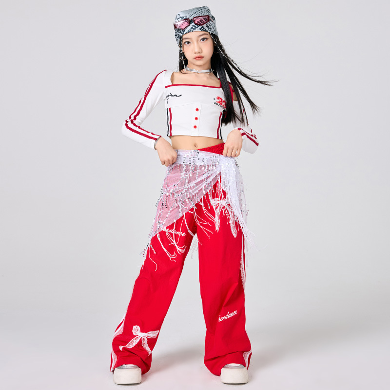 Kızlar Hip Hop Giysileri Beyaz - Street Fashion Kpop incelemesi ve fiyatı
