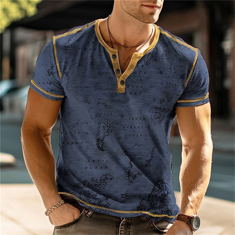 Erkek Henry Gömlekleri Komik 3 - Street Fashion Clothes incelemesi ve fiyatı