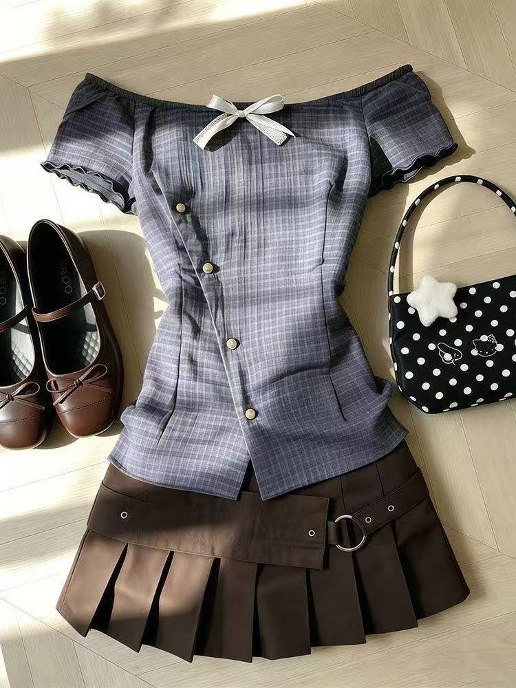 Retro fırfırlı bluz kadın japo - Street Fashion In Japan incelemesi ve fiyatı
