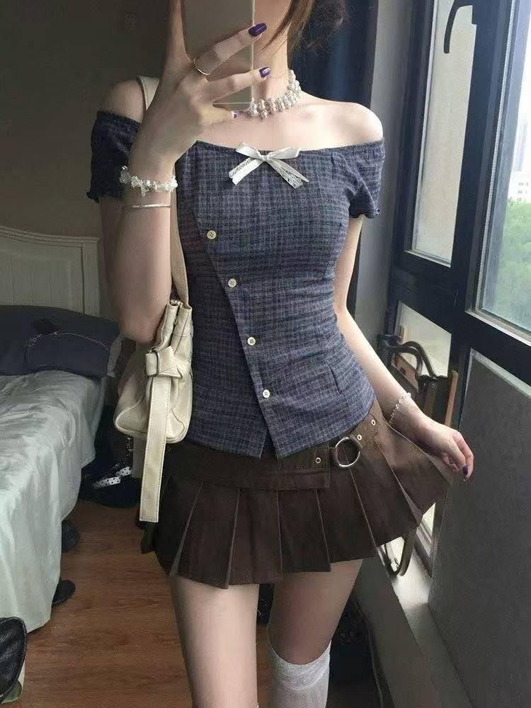 Retro fırfırlı bluz kadın japo - Street Fashion In Japan incelemesi ve fiyatı
