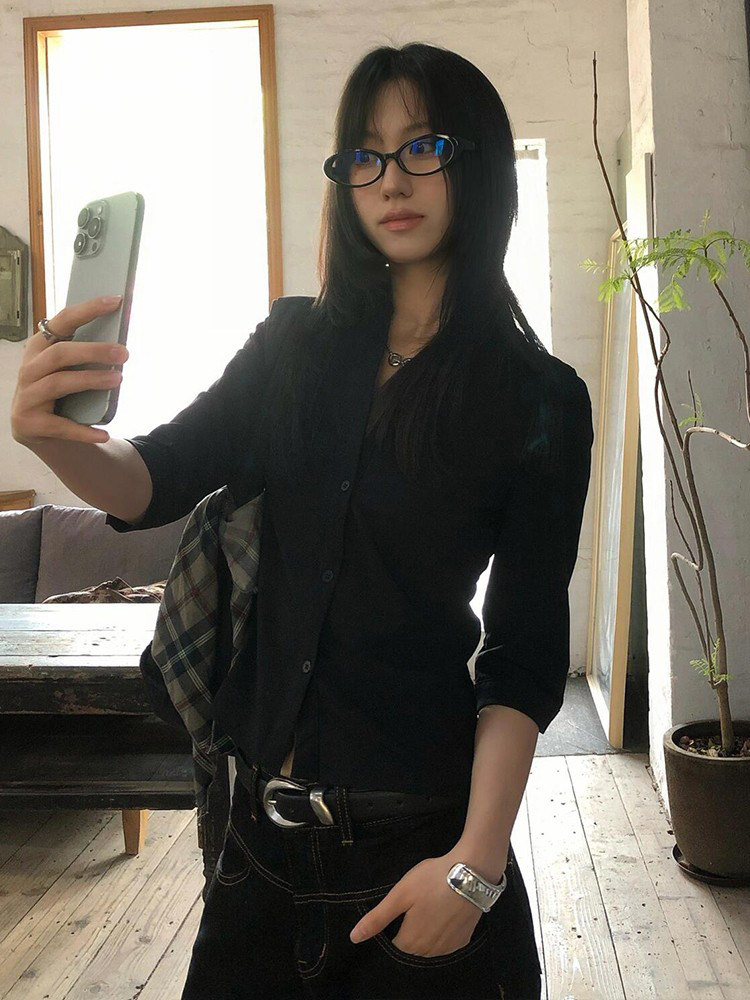 Genayooa Vintage Rahat Gömlek  - Street Fashion In Japan incelemesi ve fiyatı