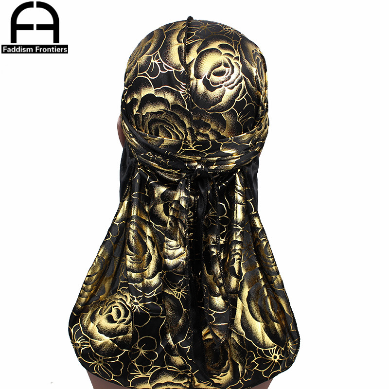 Özel erkek baskı ipeksi Durags - Street Fashion Hats incelemesi ve fiyatı